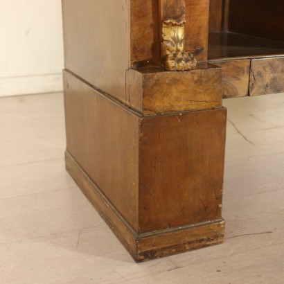 Revival Cupboard with Bar Compartment Brass Italy Early 1800s