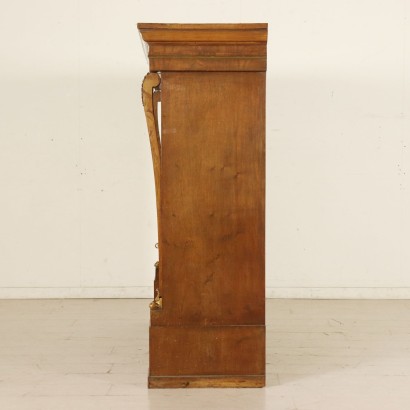 Revival Cupboard with Bar Compartment Brass Italy Early 1800s