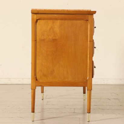 Chest of Drawers Mahogany Veneer Marble Vintage USA 1950s