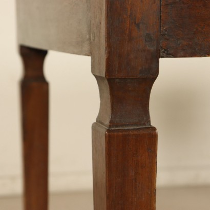 Table Solid Walnut Manufactured in Italy 19th Century