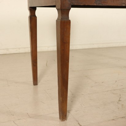Table Solid Walnut Manufactured in Italy 19th Century