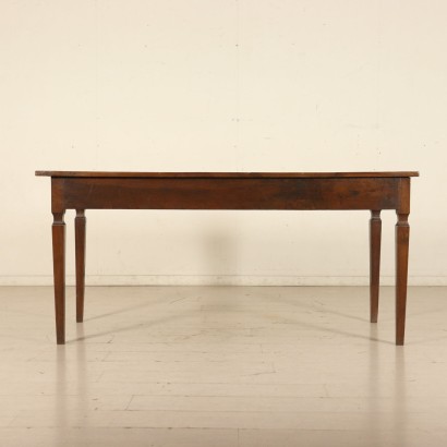 Table Solid Walnut Manufactured in Italy 19th Century