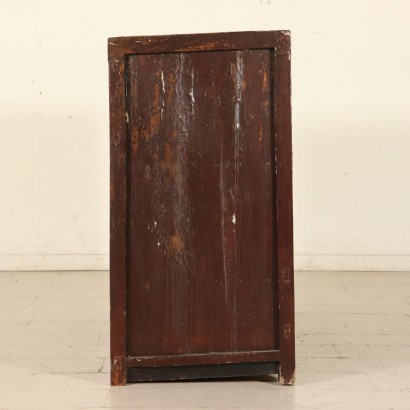 Oriental Cupboard Lacquered Wood Metal East 20th Century