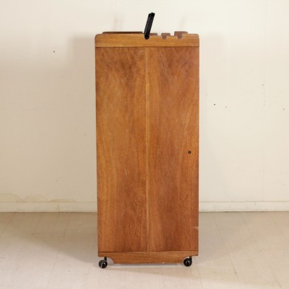 TV Stand Designed for Bernini Walnut Veneer Vintage Italy 1970s-1980s