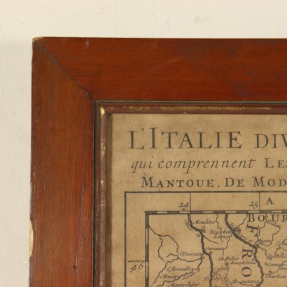 Carte de la Subdivision de l'Italie au 12ème siècle Sanson Nicolas 169