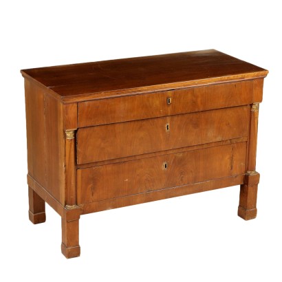 Commode Empire Placage de Noyer Italie Premier '800