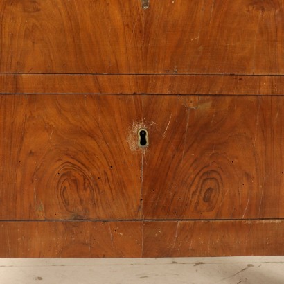 Empire Chest of Drawers Walnut Slab Italy Early 1900s