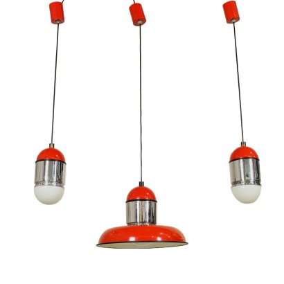 Three Sisten Ceiling Lights for Fontana Arte Vintage Italy 1980s