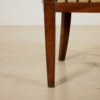 Pair of Neoclassical Walnut Armchairs Italy Last Quarter of 1700s