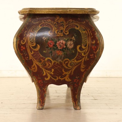 Lacquered and Decorated Storage Bench Italy First Half of 1900s