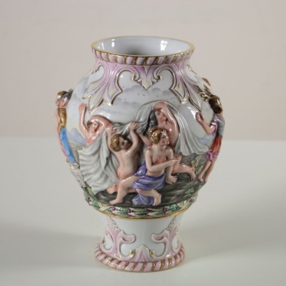 Vase Capodimonte Céramique italie XXeme siècle