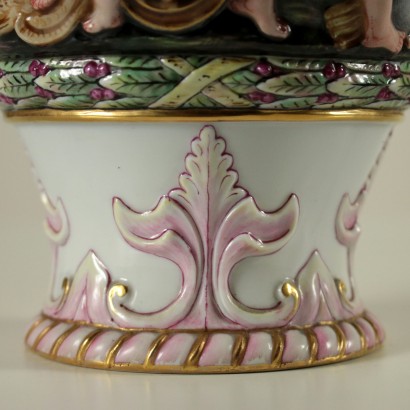 Capodimonte Ceramic Vase Manufactured in Italy 20th Century