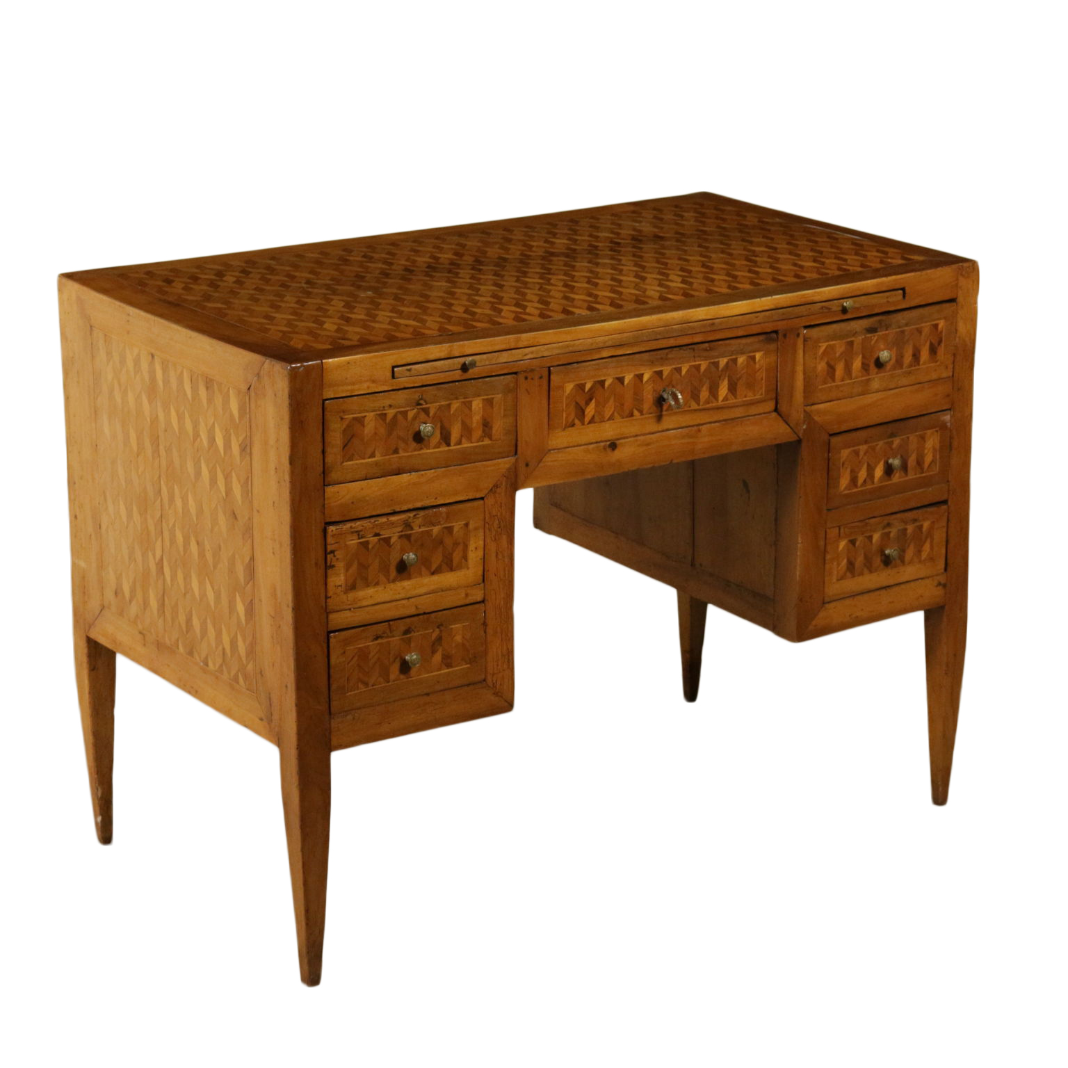 Small Neoclassical Desk Maple Cherry Walnut Italy 1700s Desks