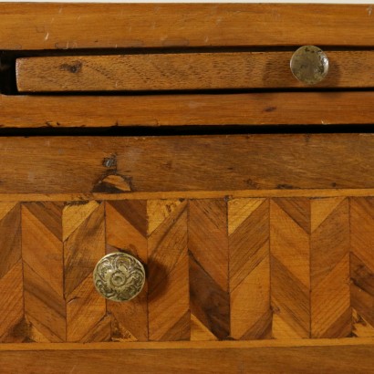 Small Neoclassical Desk Maple Cherry Walnut Italy 1700s