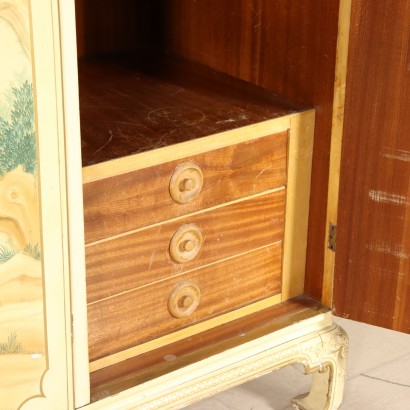 Armoire Bois laqué Chinoiserie Italie Première moitié '900