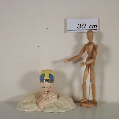 Maternity Preciosa Manufacture Ceramic Sculpture Italy 1930s-1940s