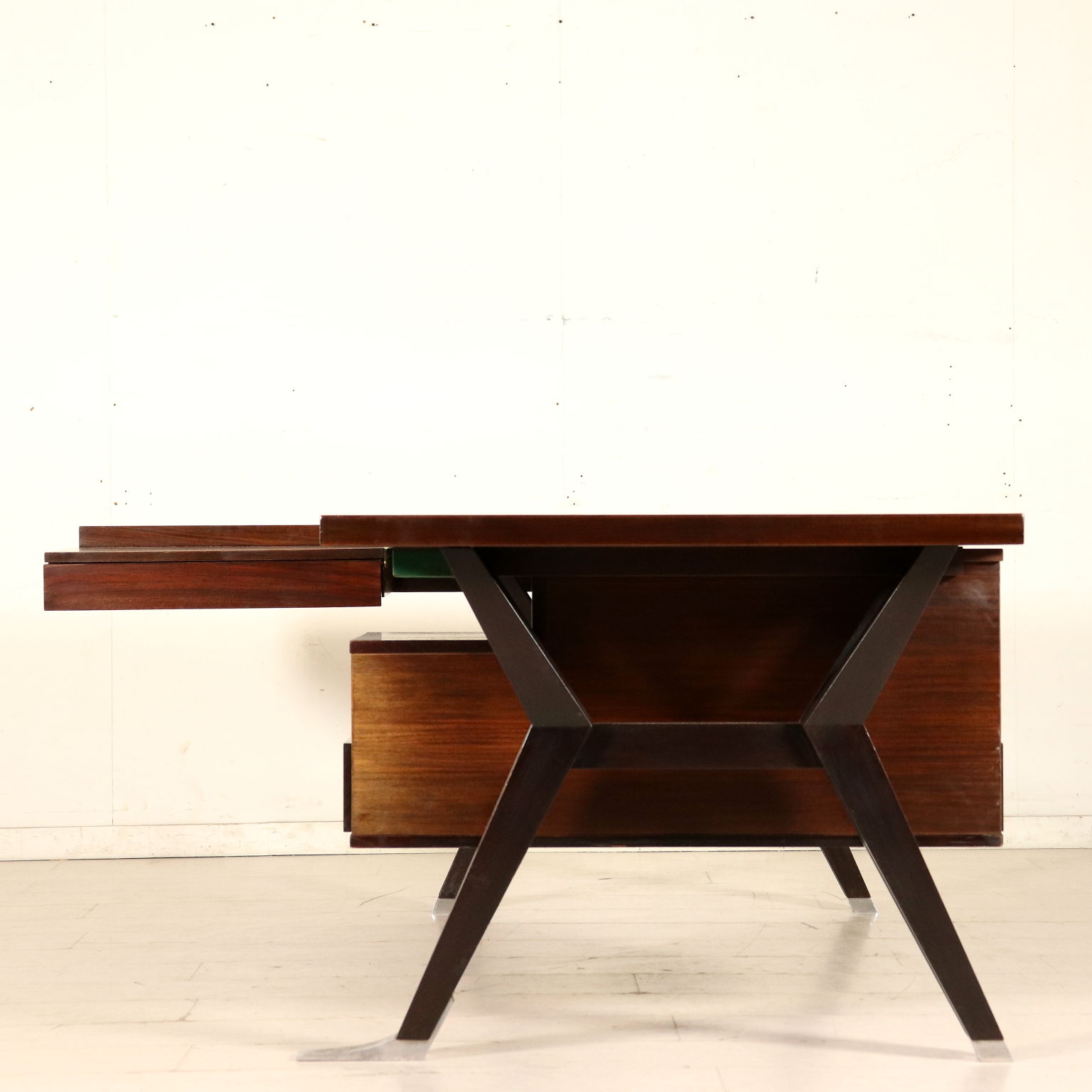 Tolomeo Desk By Ico Parisi For Mim Rosewood Veneer Vintage Italy