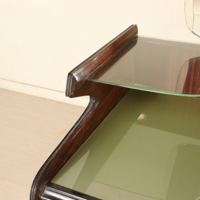 Buffet with Mirror Rosewood Veneer Vintage Italy 1960s