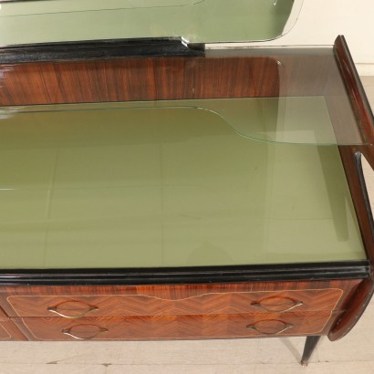 Buffet with Mirror Rosewood Veneer Vintage Italy 1960s