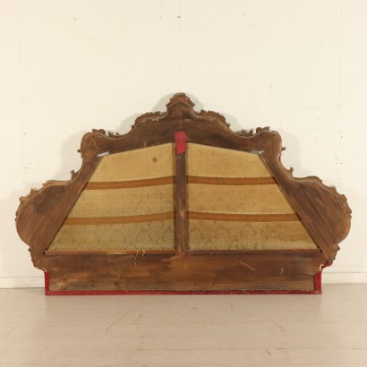 Carved Headboard Gilded Wood Italy First Half of 1900s