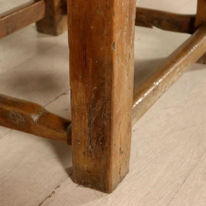 Walnut Table with Removable Top Vintage Italy 18th-20th Century