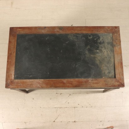 Walnut Writing Desk Leatherette Insert Italy Early 1800s