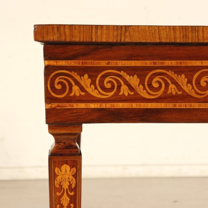 Elegant Inlaid Writing Desk Italy Second Half of 1800s