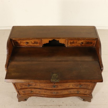 Chest of Drawers with Drop Leaf Maple Walnut First Half of 1700s