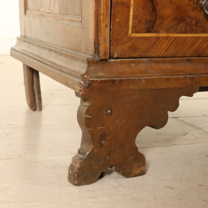 Chest of Drawers with Drop Leaf Maple Walnut First Half of 1700s