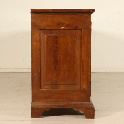 Large Walnut Cupboard Four Doors Italy First Half of 1800s