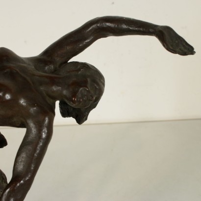 Sculpture Franco Bargiggia Bronze Marbre Italie Années 30-40