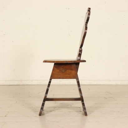 Group of 3 Wooden Stools with a Shaped Line Italy 18th Century