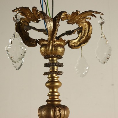 Elegant Bronze Chandelier Manufactured in Italy Early 1800s