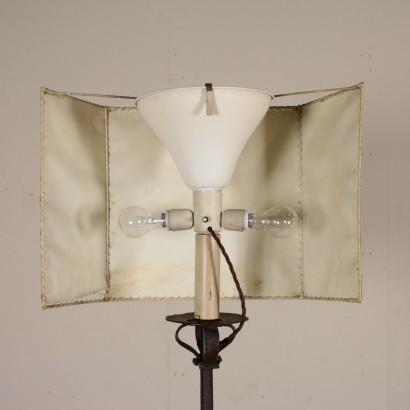 Floor Lamp with Shade Wrought Iron Italy 18th Century