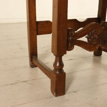 Walnut Carved Highchair Manufactured in Italy 18th Century