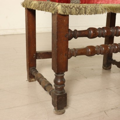 Pair of Walnut Highchairs Manufactured in Italy Early 1700s