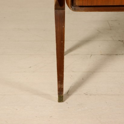 Chest of Drawers with Mirror Mahogany Veneer Vintage Italy 1950s