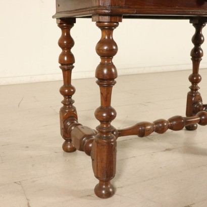 Walnut Spool Coffee Table Poplar Threads Italy First Half of 1600s