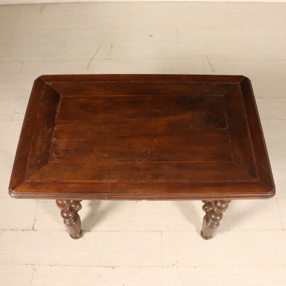 Walnut Spool Coffee Table Poplar Threads Italy First Half of 1600s