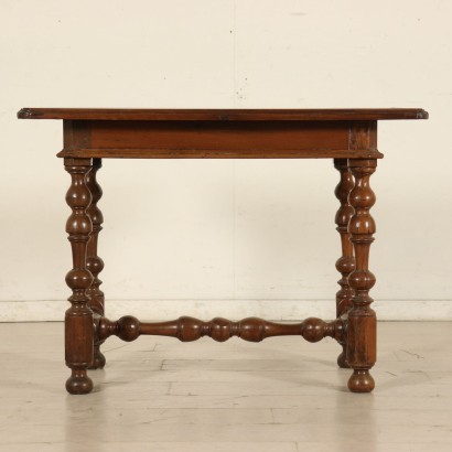 Walnut Spool Coffee Table Poplar Threads Italy First Half of 1600s