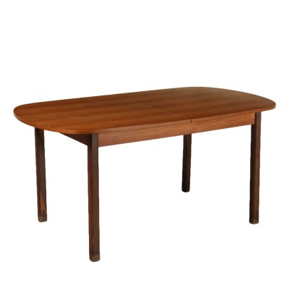 Table Teak Veneer Vintage Manufactured in Italy 1960s