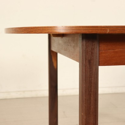 Table Teak Veneer Vintage Manufactured in Italy 1960s