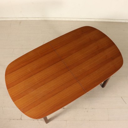 Table Teak Veneer Vintage Manufactured in Italy 1960s