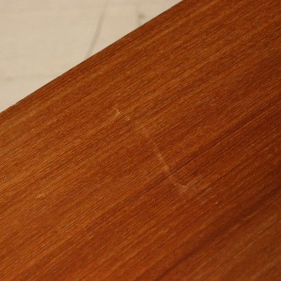 Table Teak Veneer Vintage Manufactured in Italy 1960s