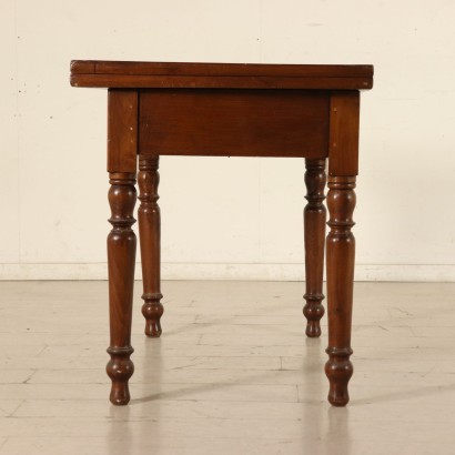 Poplar Table Turned Legs Italy Mid 19th Century