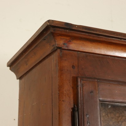 Bureau Bookcase Two Doors Walnut Italy Early 1800s