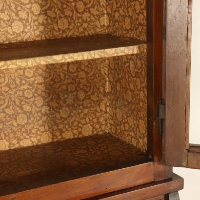 Bureau Bookcase Two Doors Walnut Italy Early 1800s