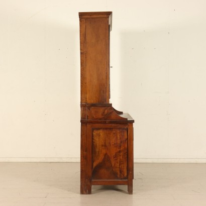 Bureau Bookcase Two Doors Walnut Italy Early 1800s