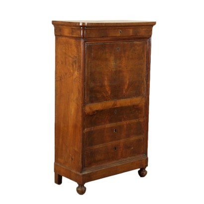 Charles X Secretaire Walnut Italy First Half of 1800s