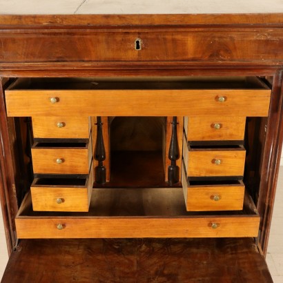 Charles X Secretaire Walnut Italy First Half of 1800s